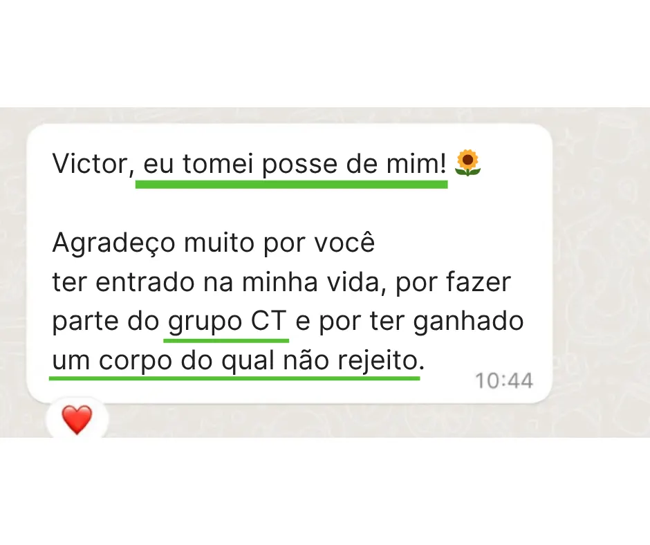 Depoimento de aluna da Jornada Corpo Terapeuta